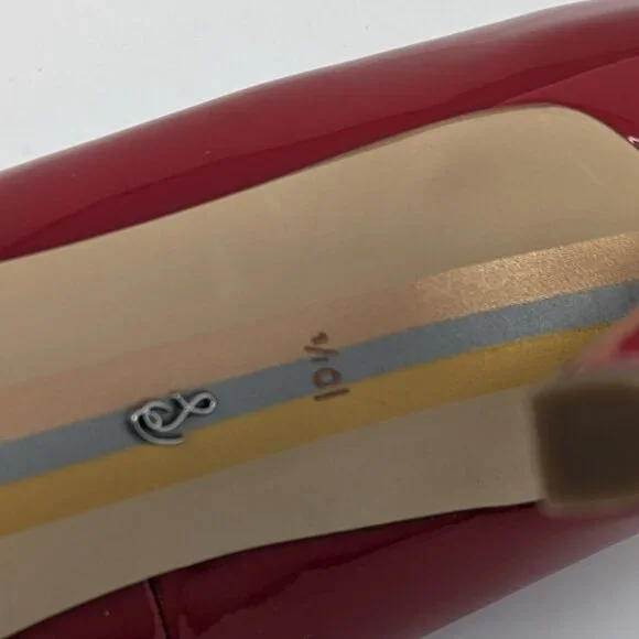 Sam Edelman Hazel Red Patent Leather Heels - Picture 6 of 10